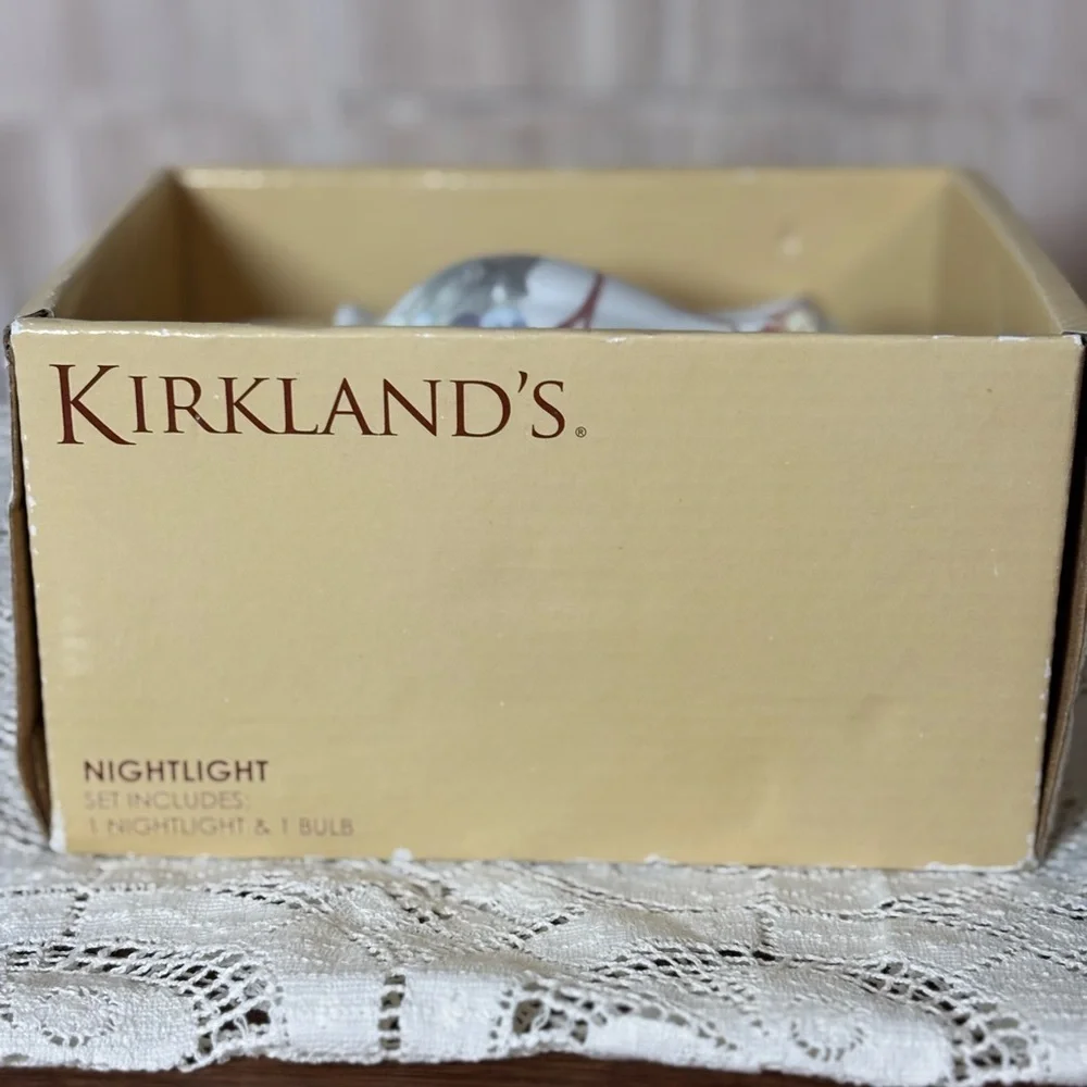 Kirkland’s JK Designs Grape Chintz Nightlight Teapot Set Retired